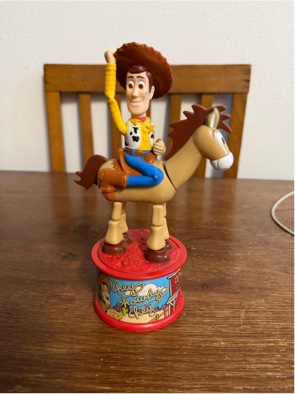 1999 McDonalds Toy Story 2 Woody Bullseye Woody’s Roundup Candy Dispenser